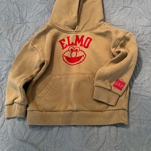 Toddler boy or girl brown Elmo Gabby sweater
